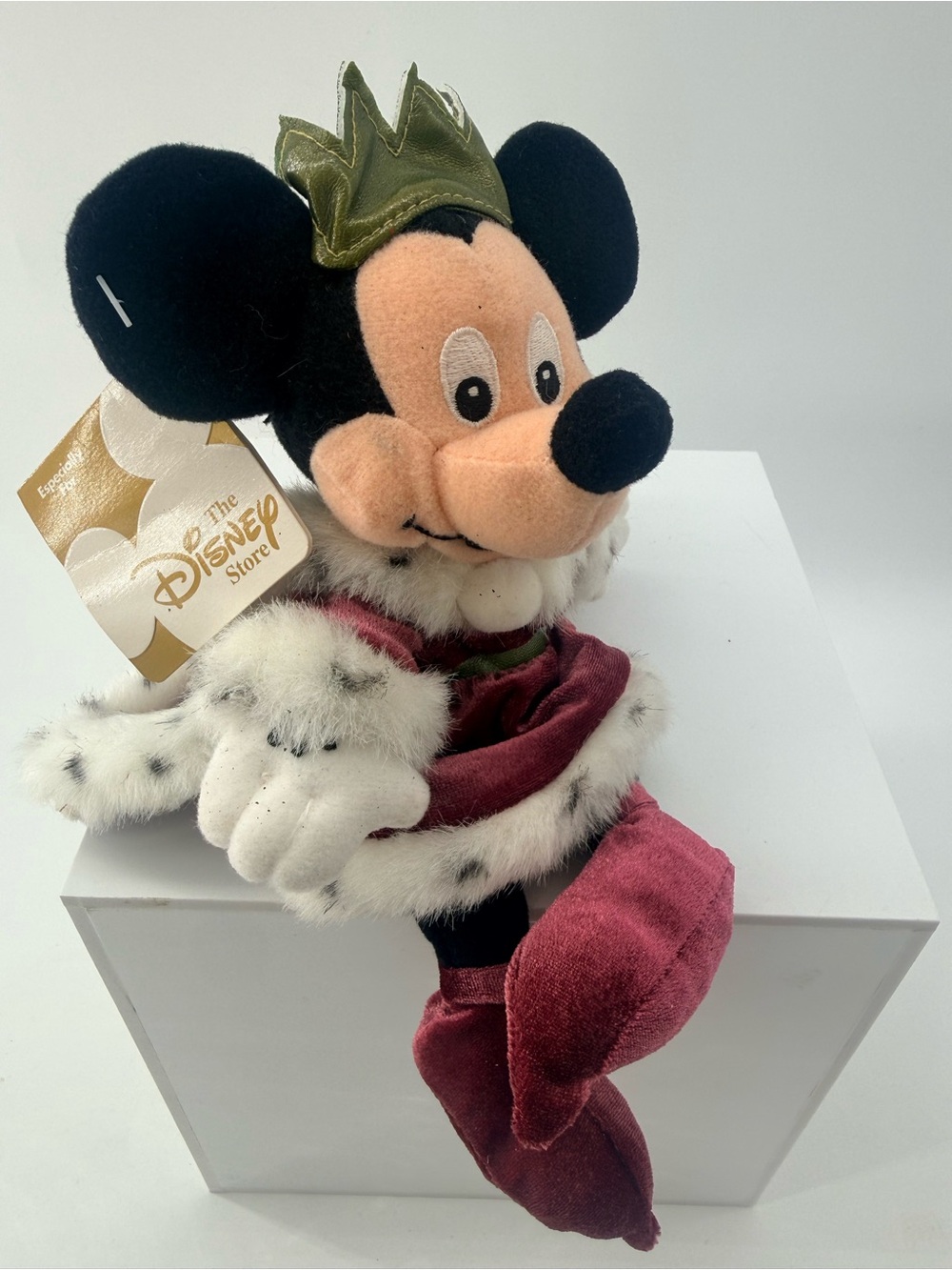 Disney Black, Peach, White, Gold & Burgundy Mickey Mouse Plush King